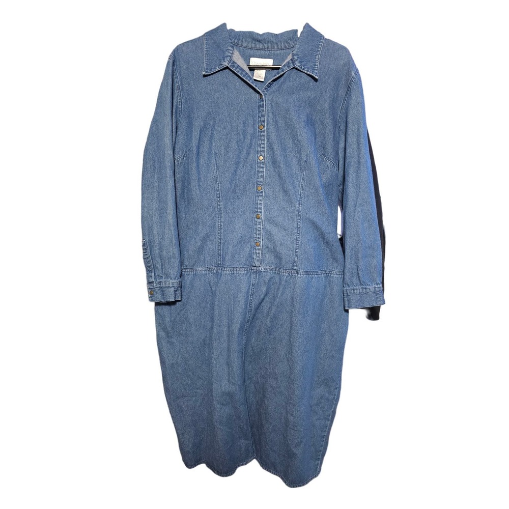 Chadwick's VTG‎ 90s Denim Dress size 18W
